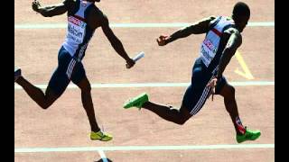 GB mens 4x100m disqualified for an illegal baton Olympics Games London 2012 [upl. by Doownyl]