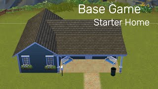 Base Game Starter Home Sims 4 [upl. by Papst82]