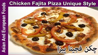 Chicken Fajita Pizza Fajita Pizza Recipe How to Make Pizza Pizza Recipe [upl. by Geof]