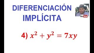 4 Diferenciación Implícita DerivaciónDerivada del Producto [upl. by Adniram]