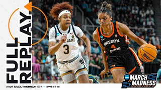 Notre Dame vs Oregon State  2024 NCAA womens Sweet 16  FULL REPLAY [upl. by Neellek]