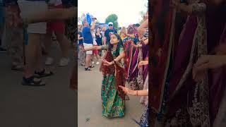 Kali Thar Dance with Foreigners 💫 viralshort djremix dance rajasthani tradition foreigners [upl. by Julian]