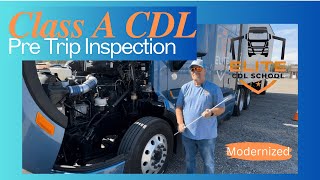 Class A CDL Pretrip Inspection Modernized [upl. by Annaiek]