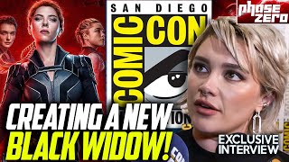 Florence Pugh On Taking Over For Scarlett Johansson  Thunderbolts  2024 San Diego ComicCon [upl. by Agarhs]