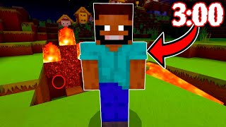 Si VES a STEVE SONRIENDO en tu MUNDO de MINECRAFT a las 300 AM TIENES QUE HUIR [upl. by Annoyi]