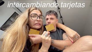 INTERCAMBIANDO TARJETAS CON MI NOVIO POR UN DIA [upl. by Gleich]