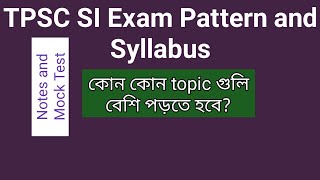 TPSC SubInspector SI Exam Pattern and Syllabus Discussion [upl. by Starbuck]