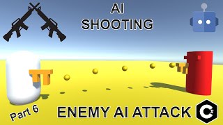 Unity Enemy Ai Attack  Enemy Ai Attack the PlayerUnity Tutorial Enemy Ai Shooting the Attacking [upl. by Ellemac416]