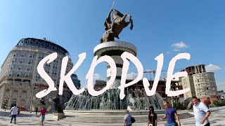 A TOUR OF SKOPJE  The Capital Of North Macedonia [upl. by Ojaras726]