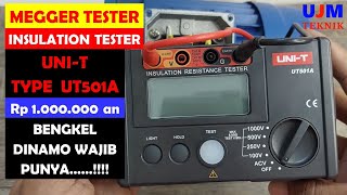 Megger Tester Murah Meriah Insulation Tester Murah Meriah Merk UNIT type UT501A [upl. by Assirehs582]