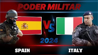 España vs Italia  Balance de Poder Militar según el GFP 2024 Hoje no mundo militar [upl. by Largent]