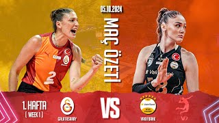 Galatasaray Daikin vs Vakıfbank  202425 Turkish League Week 1 [upl. by Archibaldo]