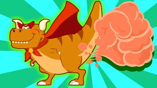 Tyrannosaurus Super Fart Family  Dinosaur Song  Nursery Rhymes amp Kids Songs [upl. by Selimah]