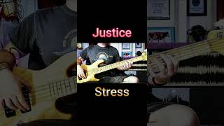 Justice  Stress  Short Bass Cover [upl. by Akerdnahs]