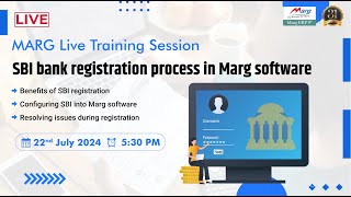 SBI bank registration process in Marg software [upl. by Collette]