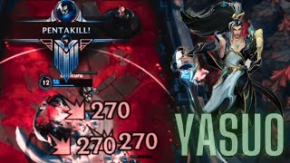 4K YASUO PENTAKILL Heart Steel is OP  Caligraphia Skin wildrift leagueoflegends [upl. by Annalee]