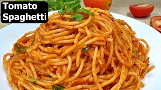 Spaghetti in Tomato Sauce  Basic Tomato Spaghetti Recipe [upl. by Trepur]