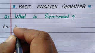 what is semi vowel l semi vowel kise kahate hai l semi vowel kya hota hai l semi vowel kitne hain [upl. by Lolita]