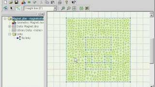 QuickField Example Magnet Simulation Magnetostatics [upl. by Ennayoj]