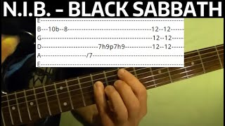 NIB  Black Sabbath  Guitar Lesson With Tabs [upl. by Eico768]