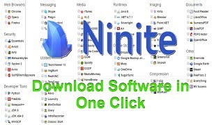 Download All the required Software in One Click  Ninite  Hindi  🔥🔥🔥 [upl. by Meer127]