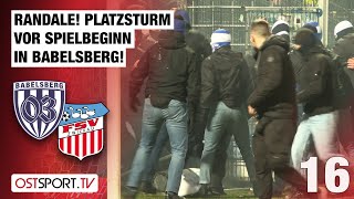 Randale Platzsturm amp Ausschreitungen in Babelsberg SVB  FSV Zwickau  Regionalliga Nordost [upl. by Adnalram]