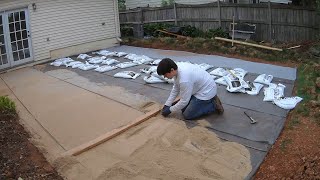 How to build a backyard paver patio all by yourself [upl. by Oj]