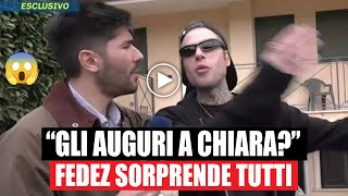 Fedez Pomeriggio 5 gli chiede di fare gli auguri a Chiara Ferragni la reazione sorprende tutti [upl. by Ecnesse]