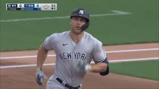 Giancarlo Stanton with a LONG solo shot off of Max Scherzer 6th Home Run Of The Season 6132023 [upl. by Tereb]