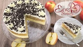 schwedische ApfelTorte  Klassiker aus Schweden Ikea  swedish apple cake  Backen evasbackparty [upl. by Cirle766]