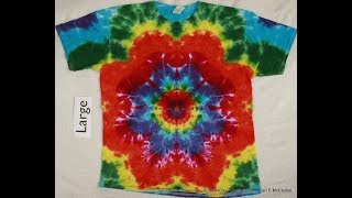 Tie Dye Star Flower on a Tee  Two Ways to fold [upl. by Stringer]