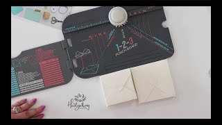 How to create boxes with 123 Punch board from We R Memory Keepers [upl. by Esilenna]