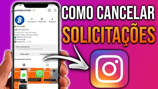 Como cancelar solicitações de amizade enviadas no Instagram [upl. by Eynaffit]