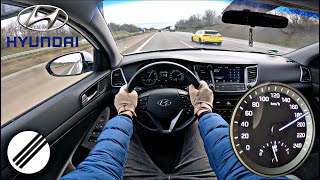 HYUNDAI TUCSON 16 GDI TOP SPEED DRIVE ON GERMAN AUTOBAHN 🏎 [upl. by Huckaby]