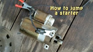 How to jump a starter [upl. by Yemarej]