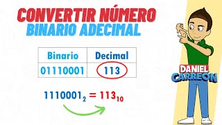 CONVERTIR UN NÚMERO BINARIO A DECIMAL Super facil  Para principiantes [upl. by Stacia]