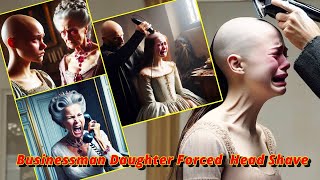 Haircut Stories  Businessman Daughter Forced Head Shave in Villa  headshave buzz cut bald [upl. by Ahsirat669]