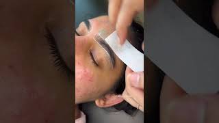 Satisfying eyebrows waxing results eyebrowsthreading eyebrows waxing shorts winnipeg viral [upl. by Wong542]