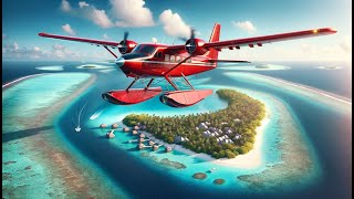 A Maldives Seaplane Flight Soaring above a Paradise Island [upl. by Bruckner755]