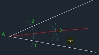 Bisettrice di un angolo con AutoCAD Tecnologie e tecniche di rappresentazione grafica [upl. by Ertnom]