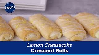 Lemon Cheesecake Crescent Rolls  Pillsbury [upl. by Lletnahs]