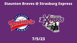 Staunton Braves  Strasburg Express 7523 [upl. by Proctor]