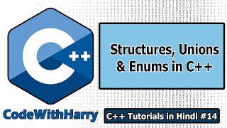 Structures Unions amp Enums in C  C Tutorials for Beginners 14 [upl. by Amol]