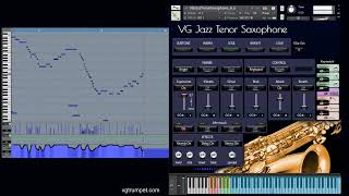 VG Tenor Saxophone sound library for Kontakt Articulations effects keyswitches aftertouch [upl. by Mitinger]