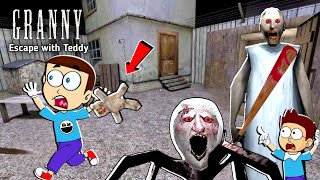 Granny Anger mode 😡 Escape with Slendrina Teddy  Shiva and Kanzo Gameplay [upl. by Eynaffit96]