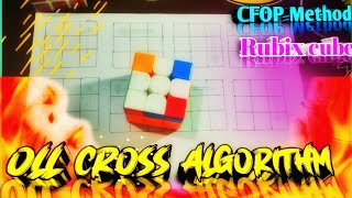 How to Solve the OLL Cross of a rubix cube  CFOP Method tricks of RUBIX CUBE [upl. by Rekcut]