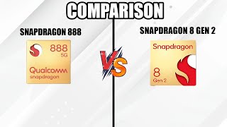 Snapdragon 888 Vs Snapdragon 8 Gen 2 Battle War  Specs Comparison [upl. by Nessy277]