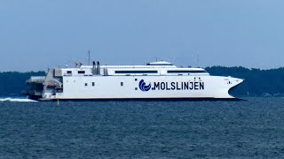 Molslinjen Aarhus to Odden Ferry Denmark [upl. by Elyod]