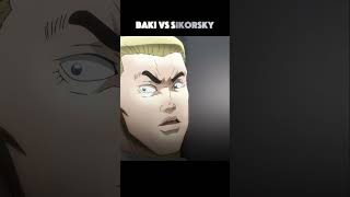 Baki vs Sikorsky 🔥🔥 baki bakihanma anime [upl. by Gloriana]