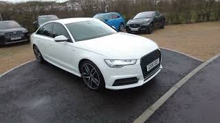 AUDI A6 TDI ultra Black Edition SALOON IN A LOVELY Ibis White Gloss 2016 AUTO [upl. by Austreng]